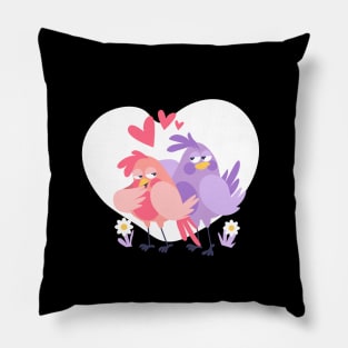 Bird Couple Love Pillow