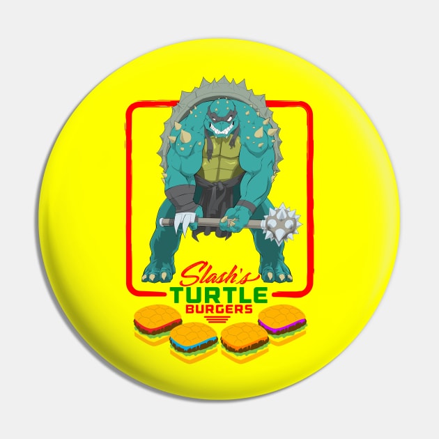 Slash's Turtle Burgers Pin by CoolDojoBro