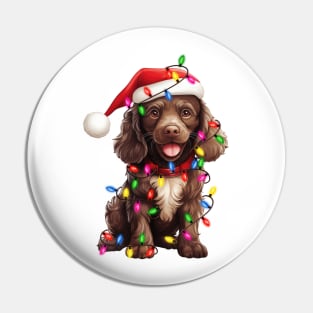 Christmas Dog Boykin Spaniel Pin