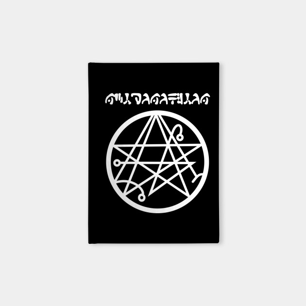 h p lovecraft s necronomicon white lovecraft notebook teepublic h p lovecraft s necronomicon white