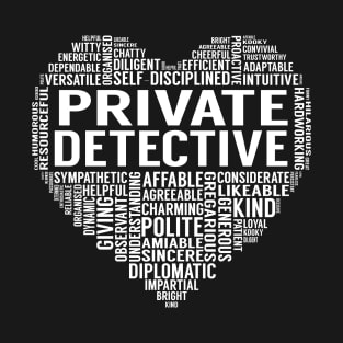 Private Detective Heart T-Shirt