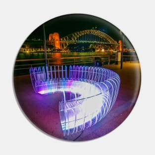 Light Bench, Vivid Sydney Festival, Sydney, NSW, Australia Pin