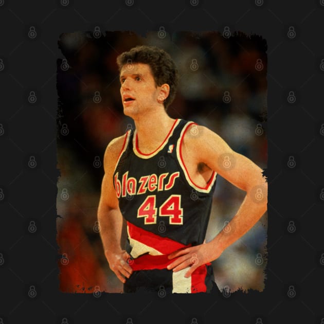 Drazen Petrovic - Vintage Design Of Basketball by JULIAN AKBAR PROJECT