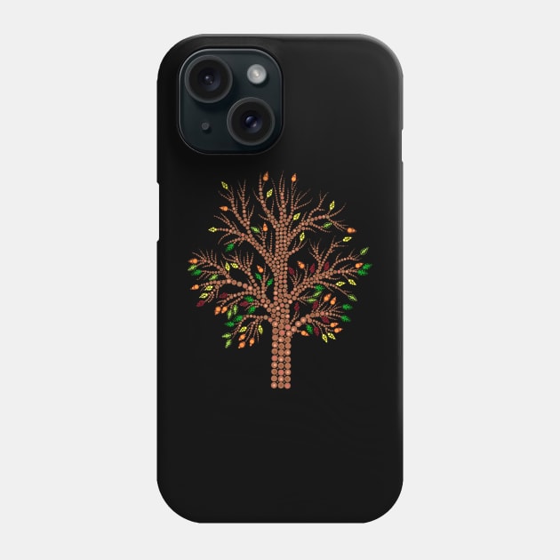 Dot Art Tree Phone Case by Jane Izzy Designs