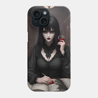 Vampiress Doing Accounting Phone Case