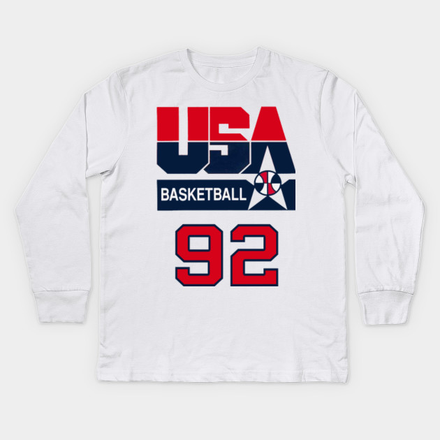 Usa Dreamteam Dream Team 92 Kids Long Sleeve T Shirt Teepublic