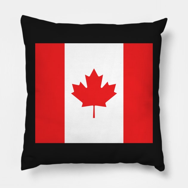 Canadian Flag Pillow by Oliveirallan