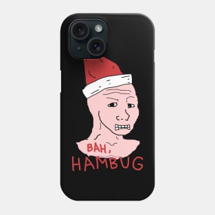 Bah Hambug Wojak Meme Man Xmas Phone Case