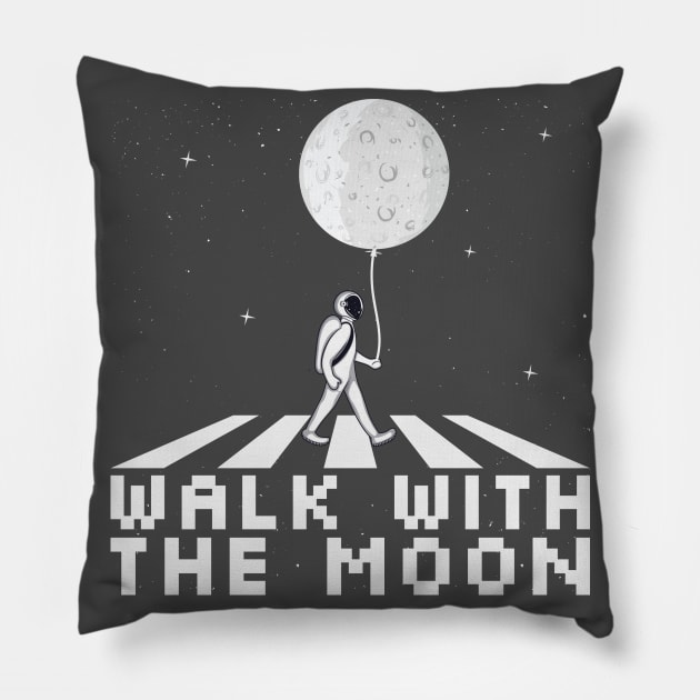 Moon Walk Pillow by WorldOfArt