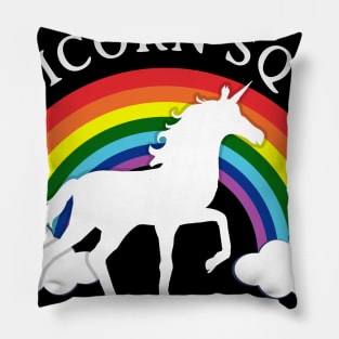 Unicorn Squad Rainbow Birthday Gift Idea Pillow