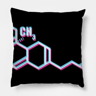 Techno Periodic Table Tshirt Pillow