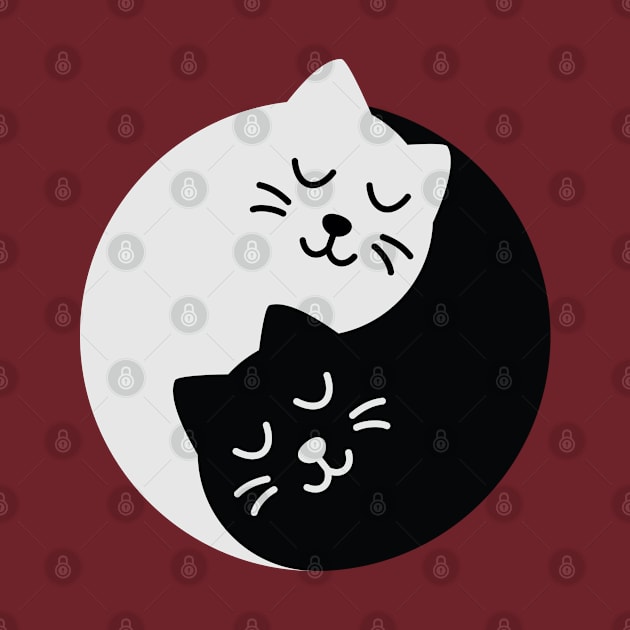 Yin Yang Cats by designgoodstore_2