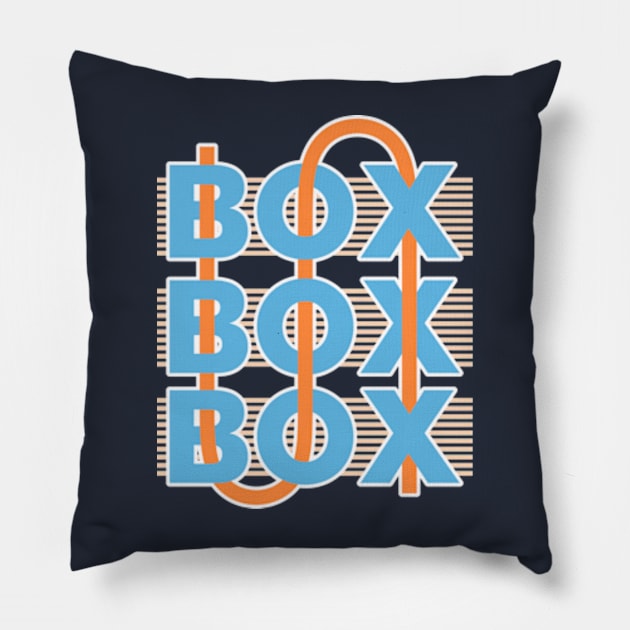 Box Box Box 2024 Edition Pillow by Worldengine