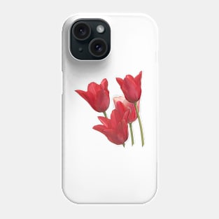 Red Tulip Flowers Phone Case