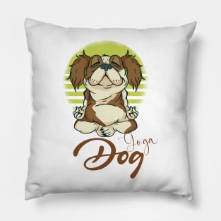 Zen Dogs Love Yoga Pillow