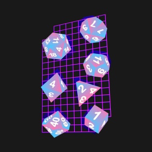 Polyhedral Dice Aesthetic Pastel T-Shirt