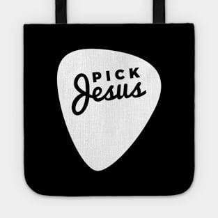 Funny Christian Guitar Pick Jesus Tote