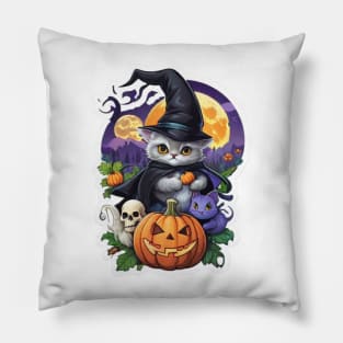 halloween cat Pillow