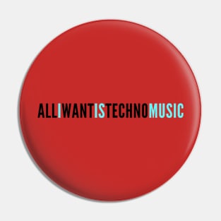 techno lover Pin