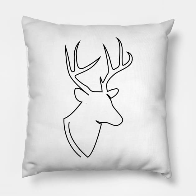 deer Pillow by addillum