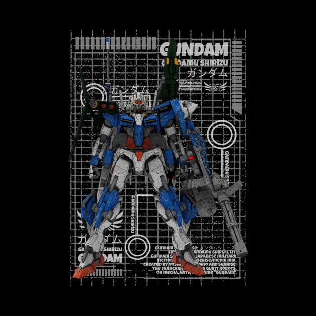 GN-001 Gundam Exia by gblackid