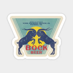 Weber Waukesha Bock Beer Retro Defunct Wisconsin Breweriana Magnet