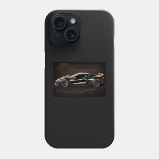 corvette c8 z06-black Phone Case