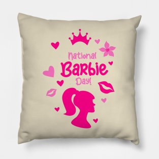 Barbie x Oppenheimer mashup Pillow