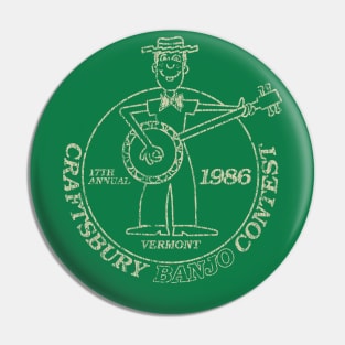 Craftsbury Banjo Contest 1986 Pin