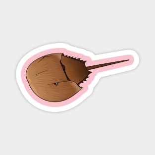 Horseshoe crab cartoon illustration Magnet