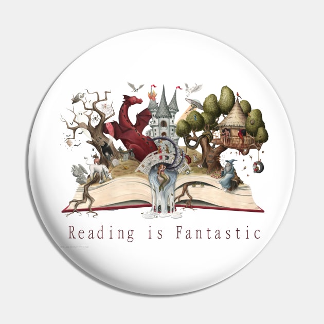 Reading is Fantastic Pin by JadaFitch