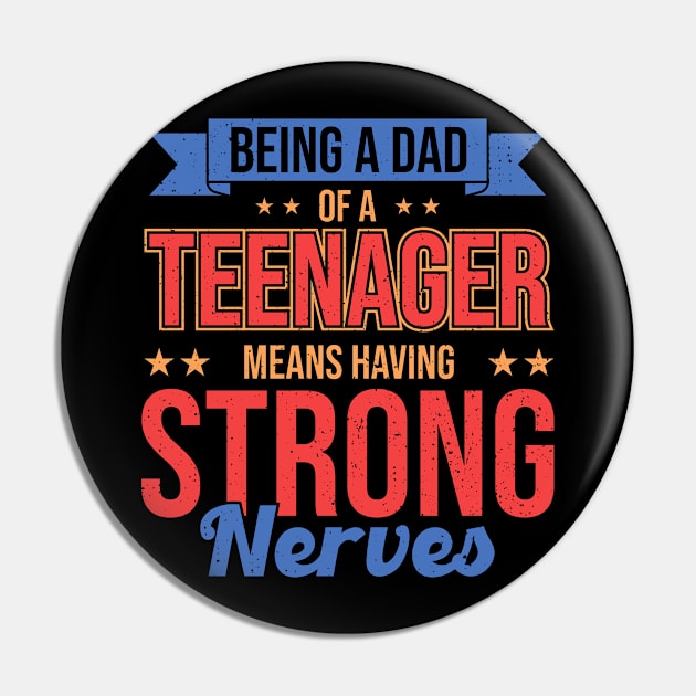 Official Teenager Father Teenager Dad Pin by Toeffishirts