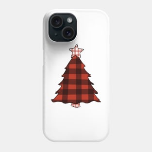 Plaid Christmas Tree Phone Case