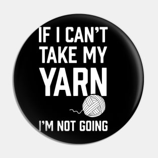 if I cant take my yarn crochet Pin