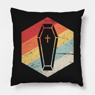 Retro Vintage Coffin Icon Pillow