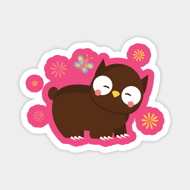 Baby Owlbear Magnet by DavidByronHicks