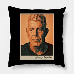 Anthony Bourdain Vintage Pillow