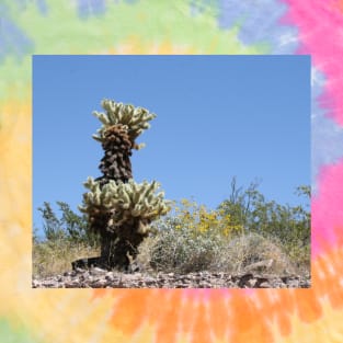 Cactus and Yellow Flowers in the rocky Desert T-Shirt