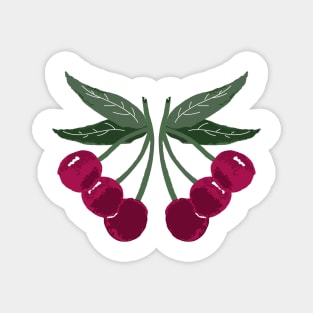 Burgundy Cherry Pie Magnet