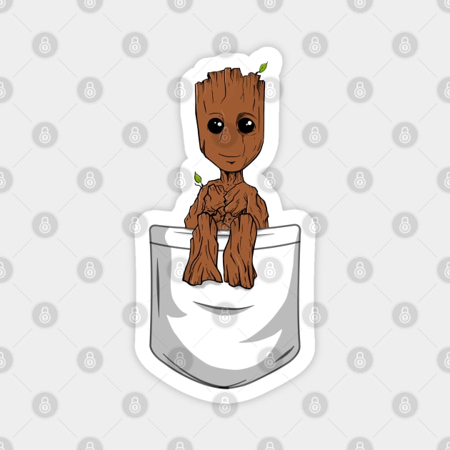 A Pocket Groot Magnet by Geekasms