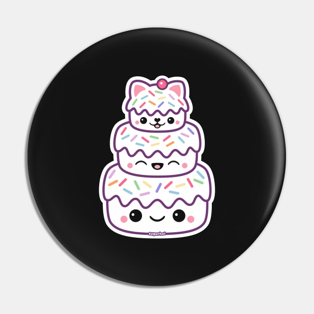 Kitty Cat Cake Pin by sugarhai