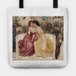 Sappho and Erinna in a Garden at Mytilene (1864) by Simeon Solomon Tote