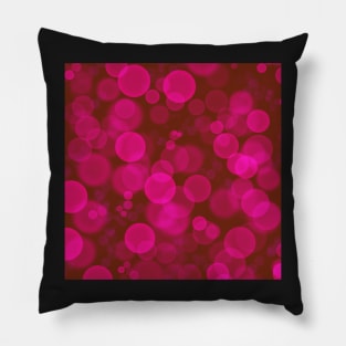 Magenta bokeh Pillow