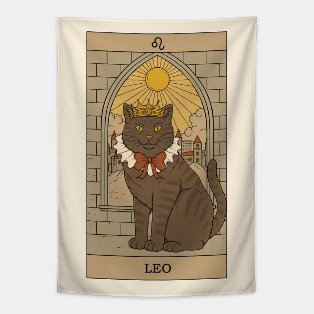 Leo Cat Tapestry by thiagocorrea