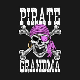 Pirate Grandma Grandmother Halloween T-Shirt