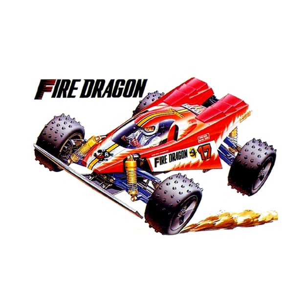 Classic Radio Controlled Race Car - Fire Dragon by Starbase79