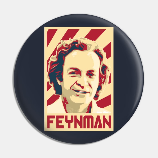 Richard Feynman Pin by Nerd_art