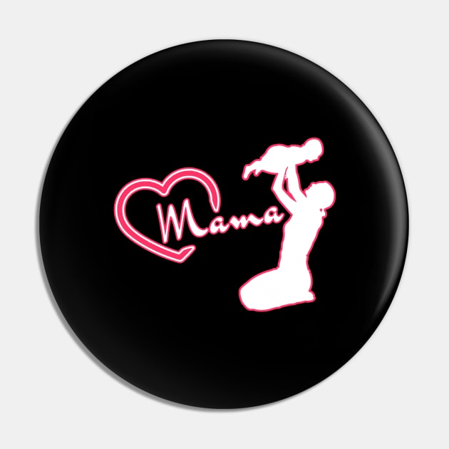 Mama - Mother with Baby Pin by DePit DeSign