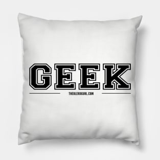 GEEK VARSITY BLACK Pillow