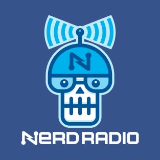 Nerd Radio Skull Tee T-Shirt